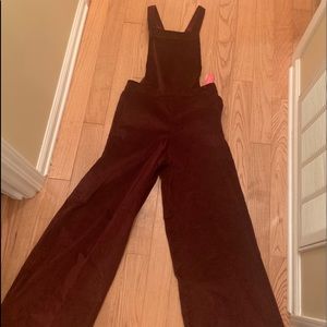 Xhilaration flare wine color corduroy overalls!